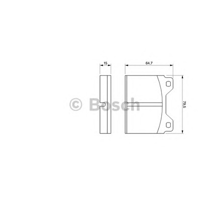 Photo Brake Pad Set, disc brake BOSCH 0986424419