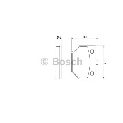 Photo Brake Pad Set, disc brake BOSCH 0986424423