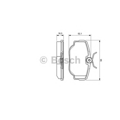 Photo Brake Pad Set, disc brake BOSCH 0986424564