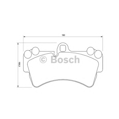 Photo Brake Pad Set, disc brake BOSCH 0986424739