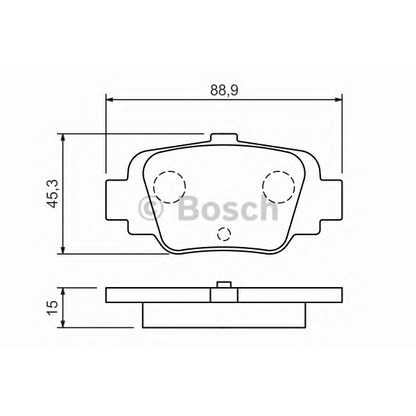 Foto Juego de pastillas de freno BOSCH 0986424800