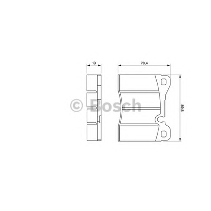 Фото Комплект тормозных колодок, дисковый тормоз BOSCH 0986464372