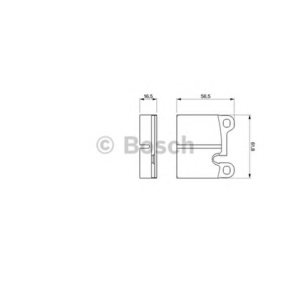 Foto Bremsbelagsatz, Scheibenbremse BOSCH 0986464671