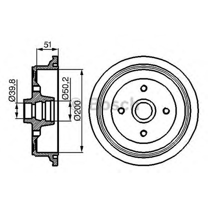 Photo Brake Drum BOSCH 0986477016