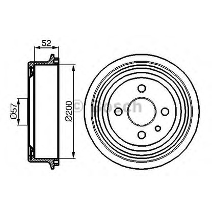 Фото Тормозной барабан BOSCH 0986477018