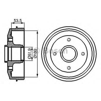 Photo Brake Drum BOSCH 0986477019