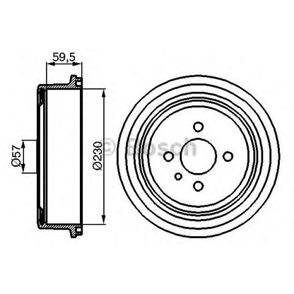 Фото Тормозной барабан BOSCH 0986477022