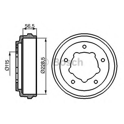 Фото Тормозной барабан BOSCH 0986477028