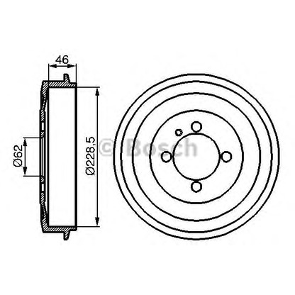 Photo Brake Drum BOSCH 0986477039