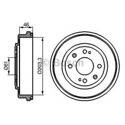 Foto Bremstrommel BOSCH 0986477059