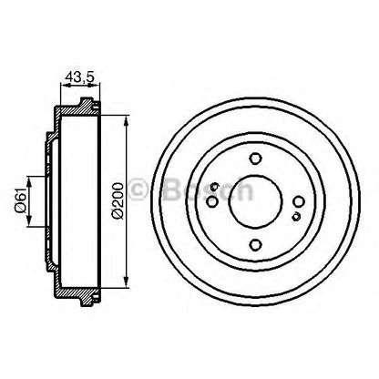 Photo Brake Drum BOSCH 0986477081