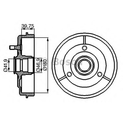 Photo Brake Drum BOSCH 0986477097