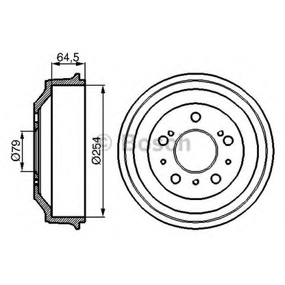 Фото Тормозной барабан BOSCH 0986477098