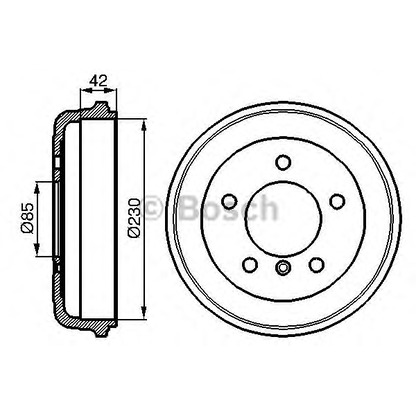 Foto Bremstrommel BOSCH 0986477101