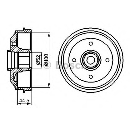 Photo Brake Drum BOSCH 0986477113