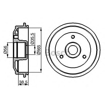 Photo Brake Drum BOSCH 0986477118