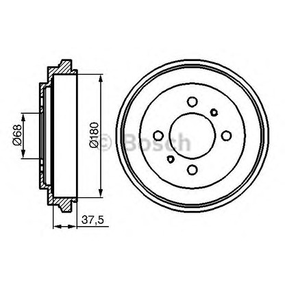 Фото Тормозной барабан BOSCH 0986477119