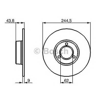 Photo Brake Disc BOSCH 0986478052