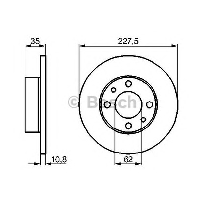 Фото Тормозной диск BOSCH 0986478063