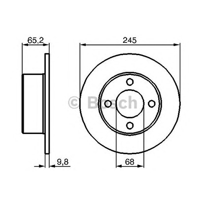 Photo Disque de frein BOSCH 0986478073