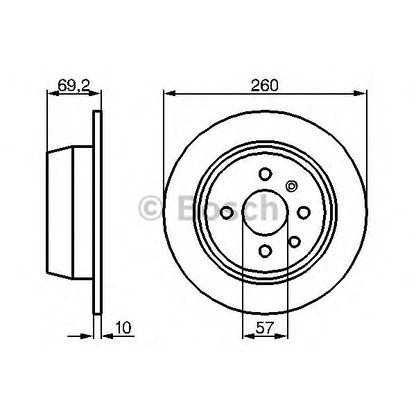 Foto Disco de freno BOSCH 0986478086