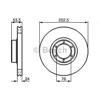 Фото Тормозной диск BOSCH 0986478113