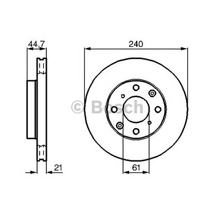 Photo Brake Disc BOSCH 0986478115