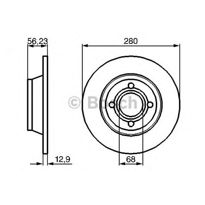 Photo Disque de frein BOSCH 0986478131