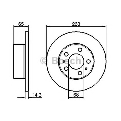 Фото Тормозной диск BOSCH 0986478144