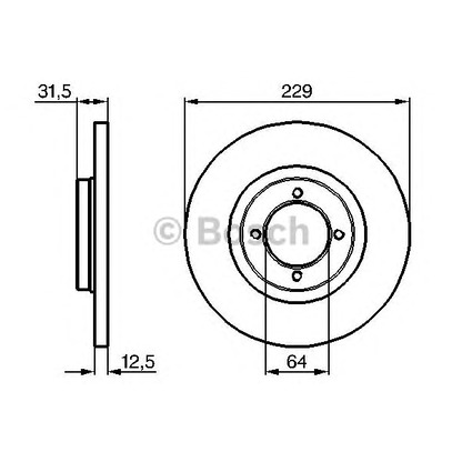 Photo Brake Disc BOSCH 0986478180