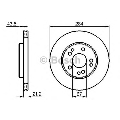 Foto Disco de freno BOSCH 0986478186