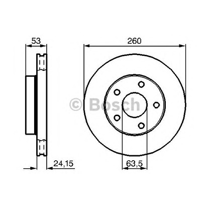 Фото Тормозной диск BOSCH 0986478195