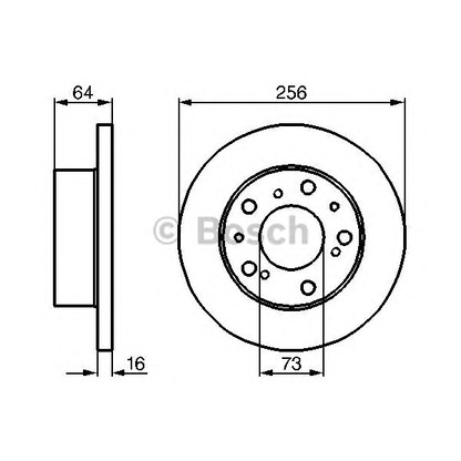 Фото Тормозной диск BOSCH 0986478200