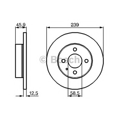 Photo Disque de frein BOSCH 0986478212