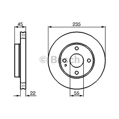 Фото Тормозной диск BOSCH 0986478219