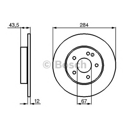 Foto Disco de freno BOSCH 0986478262