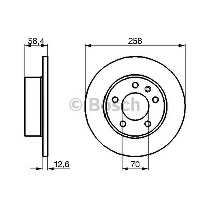 Photo Disque de frein BOSCH 0986478266