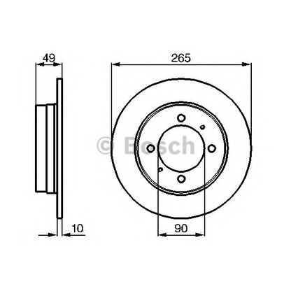 Фото Тормозной диск BOSCH 0986478272