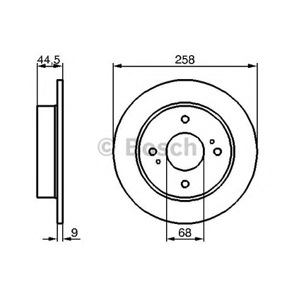 Photo Brake Disc BOSCH 0986478284