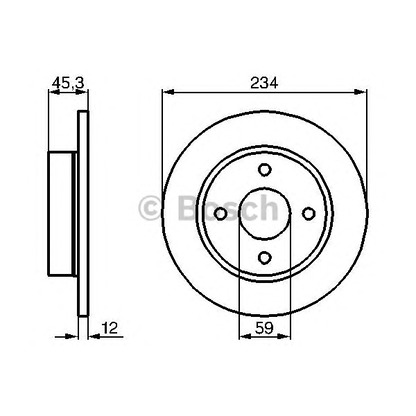 Photo Disque de frein BOSCH 0986478288