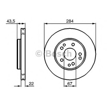 Photo Brake Disc BOSCH 0986478300