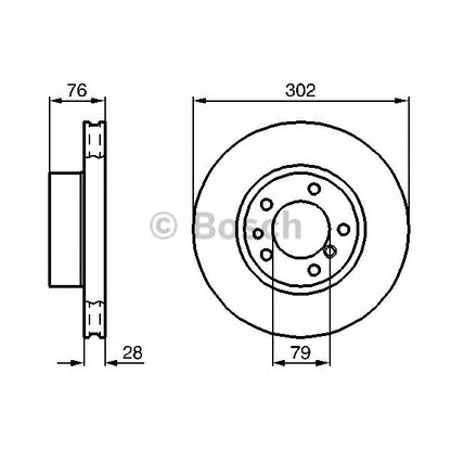 Фото Тормозной диск BOSCH 0986478317