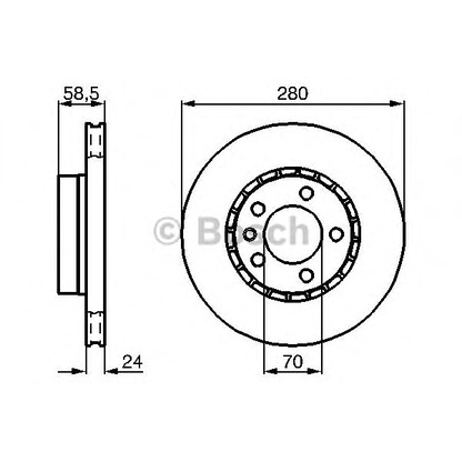 Фото Тормозной диск BOSCH 0986478326