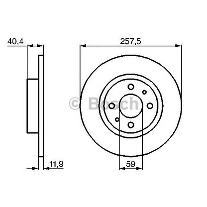 Фото Тормозной диск BOSCH 0986478343