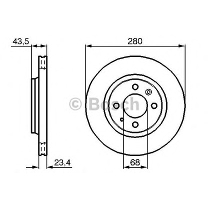 Photo Disque de frein BOSCH 0986478375