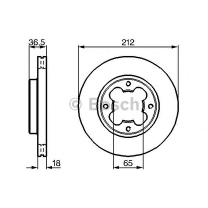 Фото Тормозной диск BOSCH 0986478392