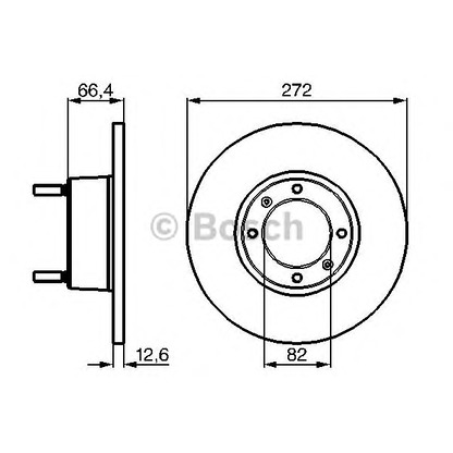 Фото Тормозной диск BOSCH 0986478402