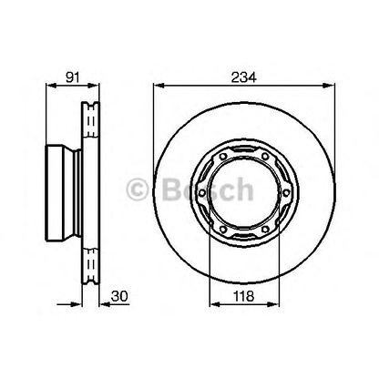 Фото Тормозной диск BOSCH 0986478407