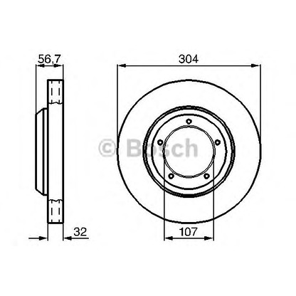 Photo Disque de frein BOSCH 0986478411