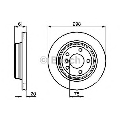 Photo Brake Disc BOSCH 0986478426